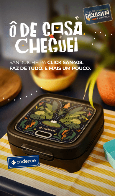 SANDUICHEIRA CLICK SAN408. Faz de tudo. E mais um pouco.