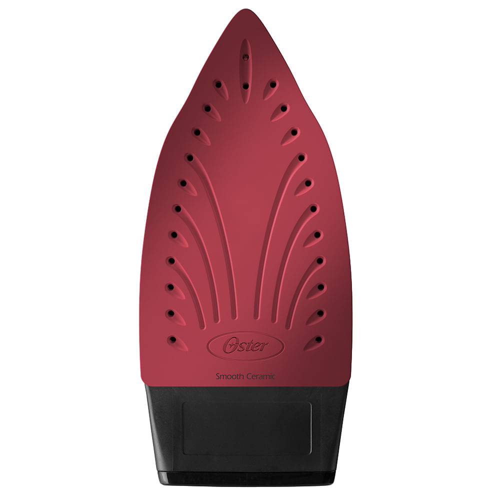 Ferro De Passar A Vapor Ceramica Oster Preto E Vermelho Loja Oficial Osterbrasil