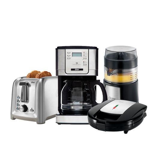 Kit Breakfast Preto Inox Oster Menor preço em Kit Breakfast Preto Inox Oster