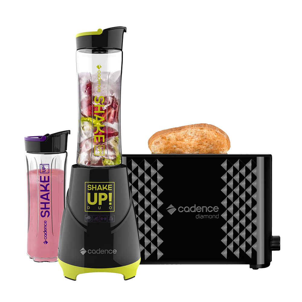 Kit Blender Shake Up e Torradeira Elétrica Diamond Cadence Loja