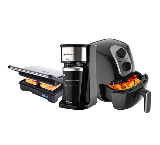 Kit Cadence Black - Fritadeira - Cafeteira - Grill é ruim? Kit Cadence Black - Fritadeira - Cafeteira - Grill é boa?