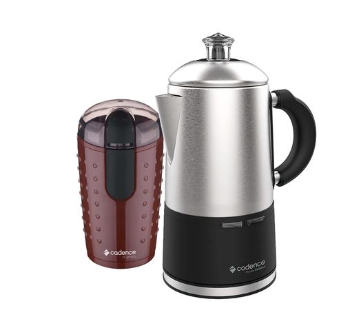 Kit Cafeteira Italiana Picolla e Moedor de Café Cadence Menor preço em Kit Cafeteira Italiana Picolla e Moedor de Café Cadence
