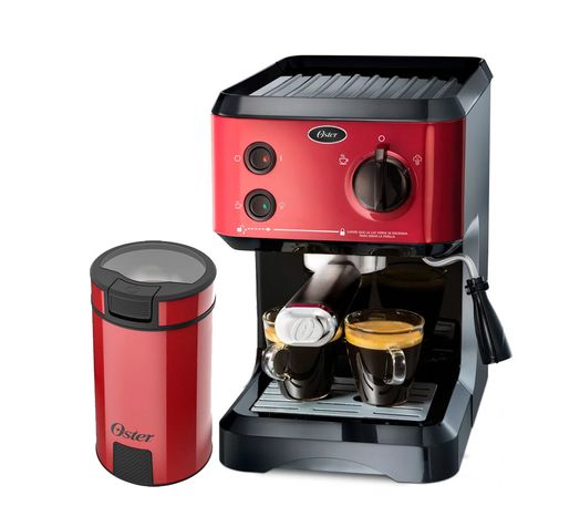 Kit Cafeteira Expresso Cappuccino e Moedor de Café Oster Red é ruim? Kit Cafeteira Expresso Cappuccino e Moedor de Café Oster Red é boa?