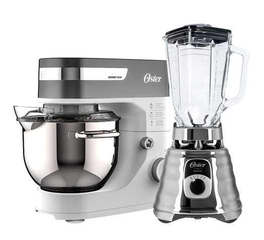 Kit Batedeira Planetária White Bowl Inox e Liquidificador New Osterizer Menor preço em Kit Batedeira Planetária White Bowl Inox e Liquidificador New Osterizer