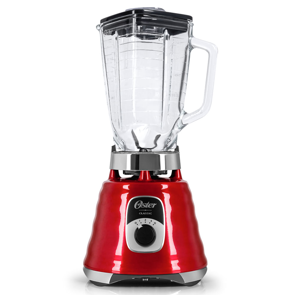 Kit New Osterizer Vermelho - Liquidificador e Base Processadora