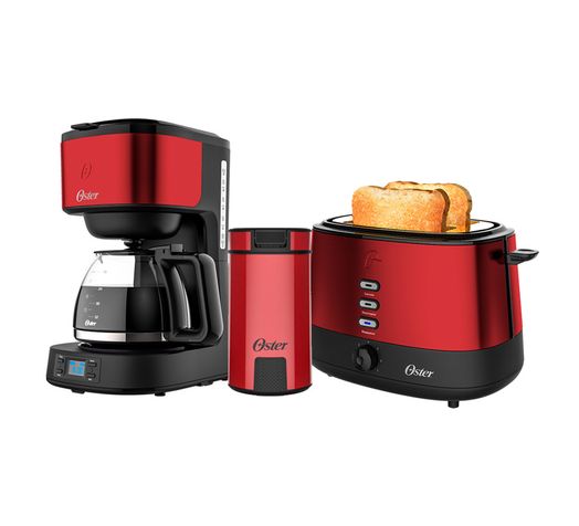 Kit Cafeteira - Moedor - Torradeira Red Day Light Oster é ruim? Kit Cafeteira - Moedor - Torradeira Red Day Light Oster é boa?