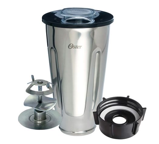 Kit Jarra Inox de Milkshake 1,25L com base e lâmina para Liquidificadores Oster Menor preço em Kit Jarra Inox de Milkshake 1,25L com base e lâmina para Liquidificadores Oster