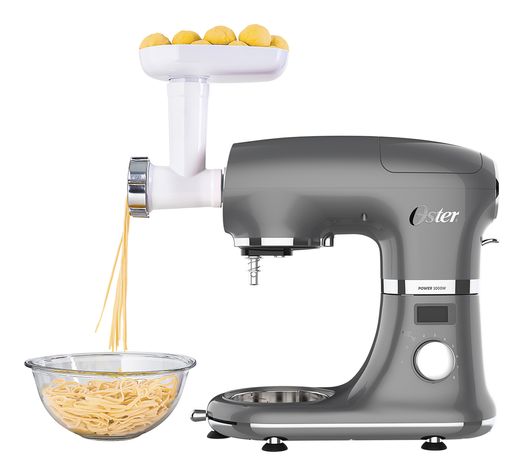 Kit Batedeira Planetária Cinza Digital com Modelador de Massas Oster Menor preço em Kit Batedeira Planetária Cinza Digital com Modelador de Massas Oster