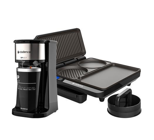 Kit Grill Burguer 3 em 1 e Cafeteira Up To Go Cadence Menor preço em Kit Grill Burguer 3 em 1 e Cafeteira Up To Go Cadence