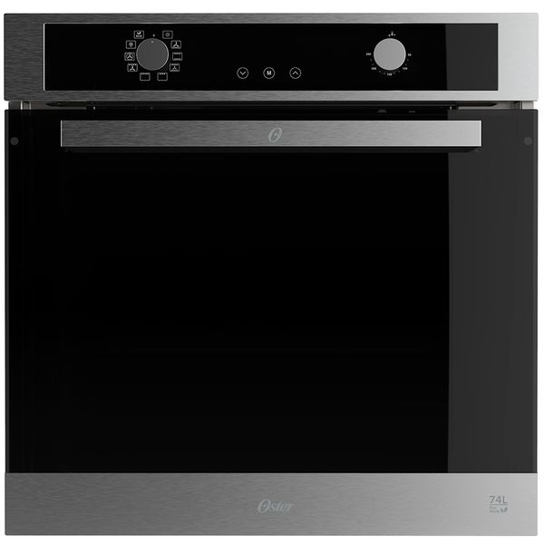 Forno de Embutir Elétrico 74L Oster Semi Digital Black Inox - 220V