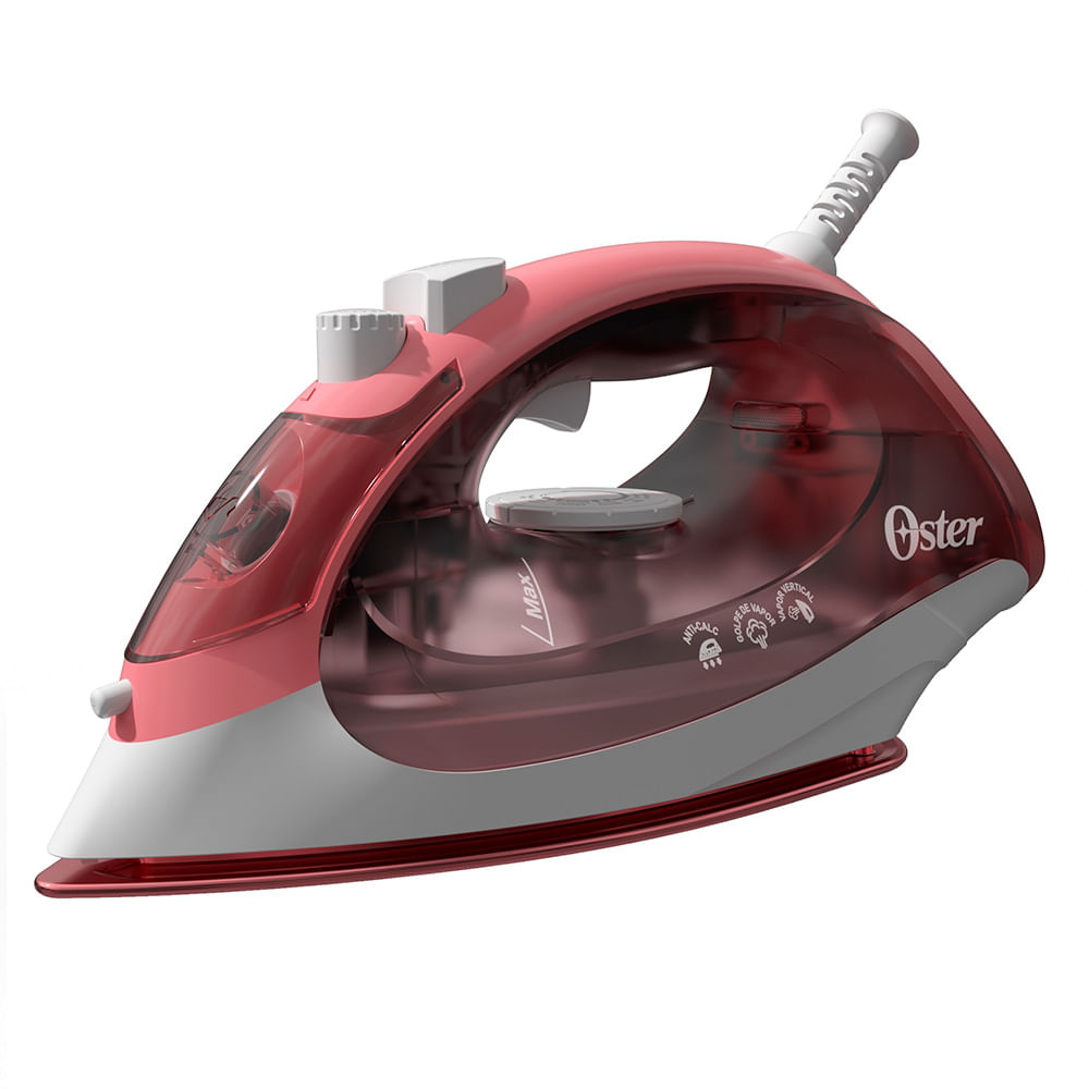 Ferro de Passar a Vapor AeroCeramic Vermelho | Oster - Oster