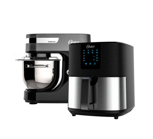 Kit Black Inox Fritadeira Ultra Digital e Batedeira Planetária Oster Menor preço em Kit Black Inox Fritadeira Ultra Digital e Batedeira Planetária Oster