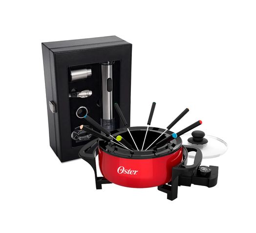 Kit Vinho e Panela Elétrica de Fondue Oster Red Menor preço em Kit Vinho e Panela Elétrica de Fondue Oster Red