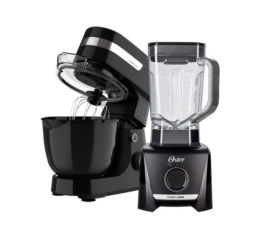 Kit Batedeira Planetária Oster Black e Liquidificador 1400 Full II Menor preço em Kit Batedeira Planetária Oster Black e Liquidificador 1400 Full II
