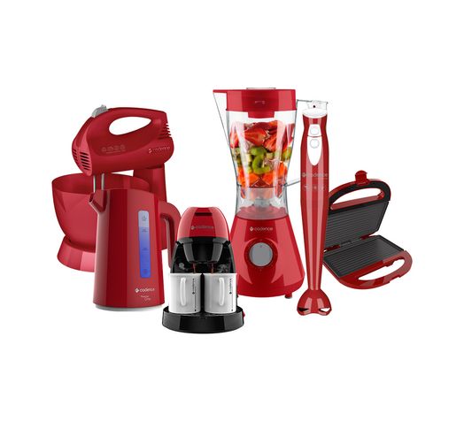 Kit Cadence Colors Vermelho Completo X Menor preço em Kit Cadence Colors Vermelho Completo X