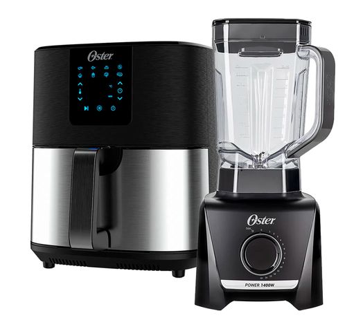 Kit Black Inox Fritadeira Ultra Digital e Liquidificador Oster Menor preço em Kit Black Inox Fritadeira Ultra Digital e Liquidificador Oster
