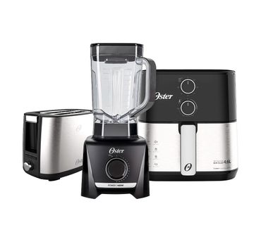 Kit-Black-Inox-Oster---Fritadeira---Liquidificador---Torradeira