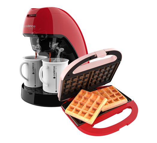 Kit Máquina de Waffles Cadence e Cafeteira Single Vermelha é ruim? Kit Máquina de Waffles Cadence e Cafeteira Single Vermelha é boa?