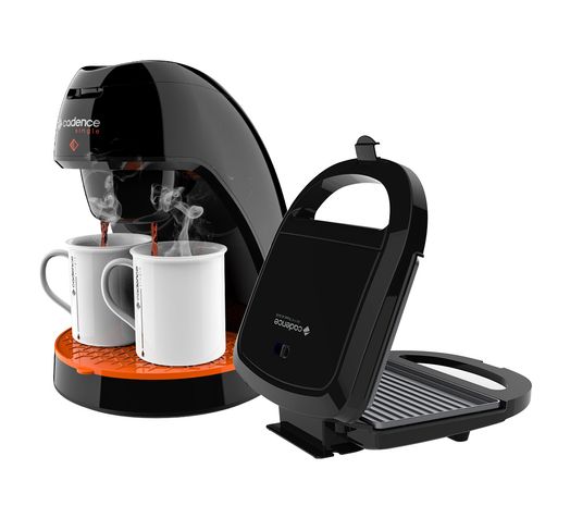 Kit Cadence Contrast - Cafeteira Single e Sanduicheira Menor preço em Kit Cadence Contrast - Cafeteira Single e Sanduicheira
