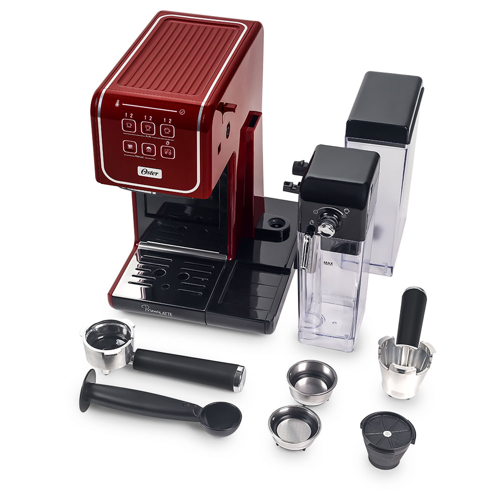 Cafeteira Espresso Oster PrimaLatte Touch Red - Loja Oficial