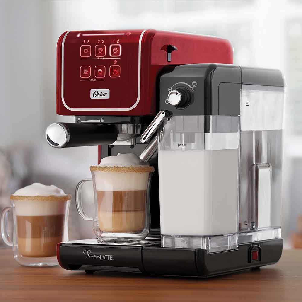 Café Expresso Site Oster Cafeteira Espresso Oster PrimaLatte Touch Red
