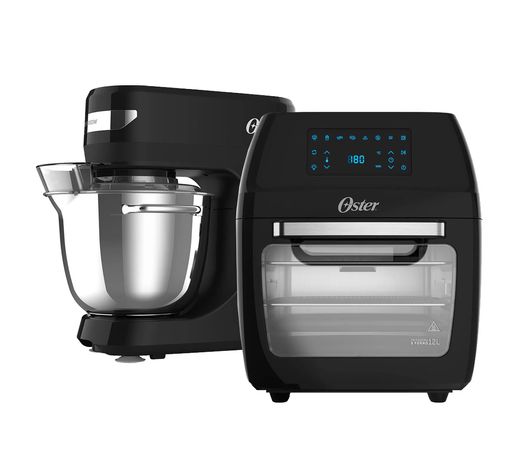 Kit Batedeira Planetária Bowl Inox III e Fritadeira 12L Oster Menor preço em Kit Batedeira Planetária Bowl Inox III e Fritadeira 12L Oster