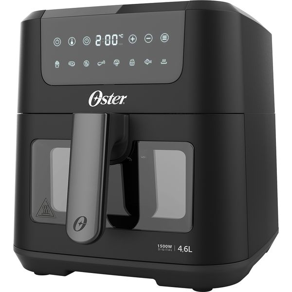 Fritadeira Digital Clear Oster 4,6L com Visor Transparente - 127V