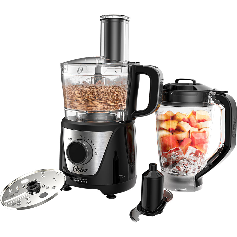 Multiprocessador de Alimentos Black 4 em 1 | Oster - Oster