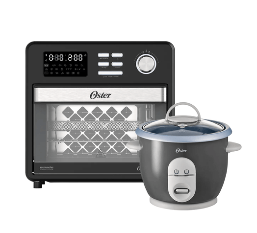 Kit Forno e Fryer 15L e Panela Elétrica Oster Menor preço em Kit Forno e Fryer 15L e Panela Elétrica Oster