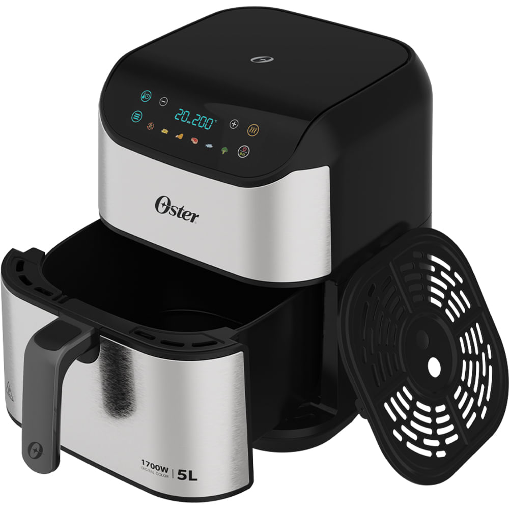 Fritadeira Digital Inox Oster 5L com Painel Touch | Oster - Oster