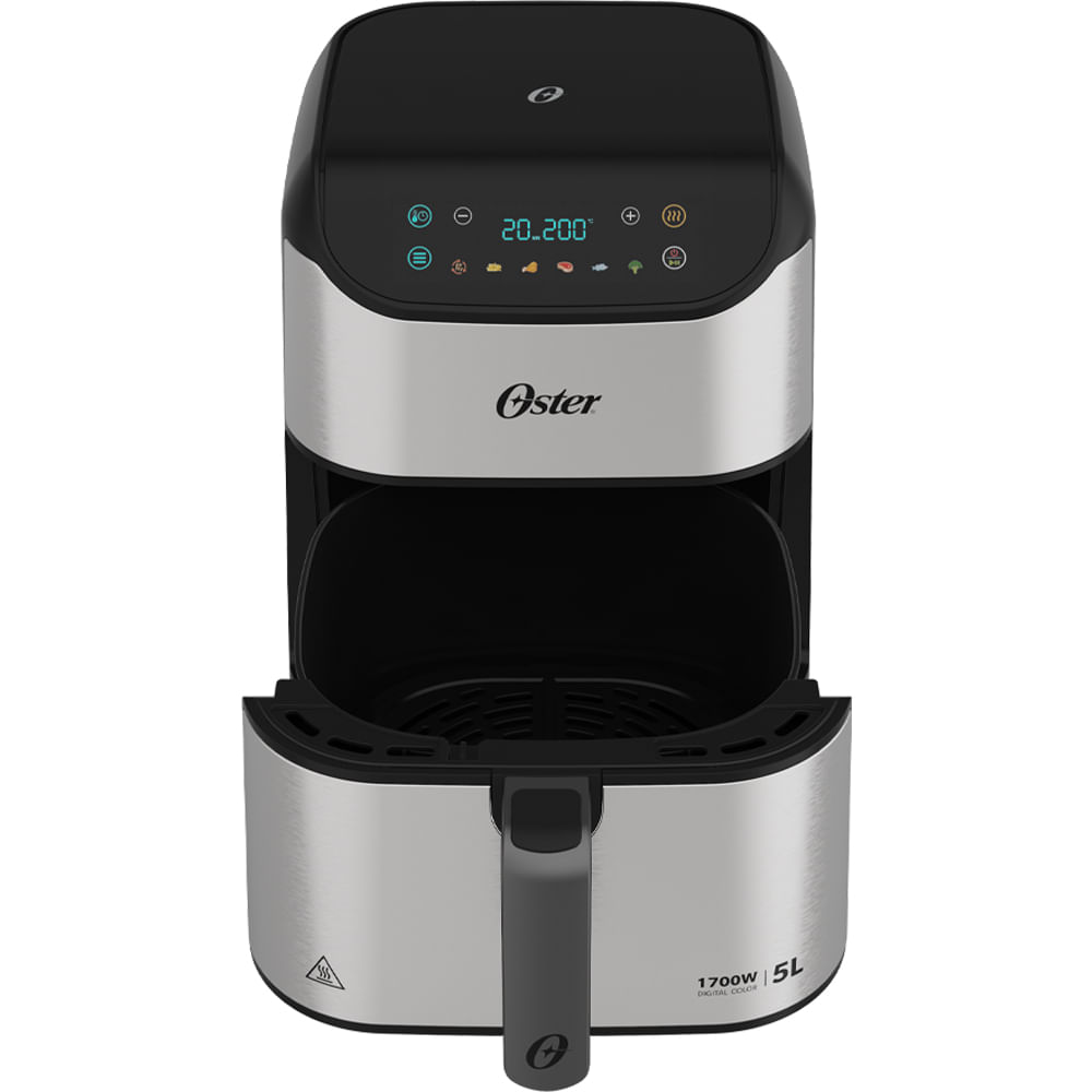 Fritadeira Digital Inox Oster 5L com Painel Touch | Oster - Oster