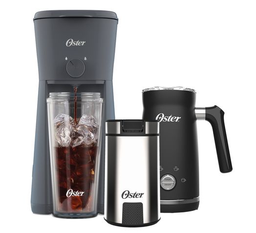 Kit Completo Café Gelado - Cafeteira - Espumador - Moedor Oster Menor preço em Kit Completo Café Gelado - Cafeteira - Espumador - Moedor Oster