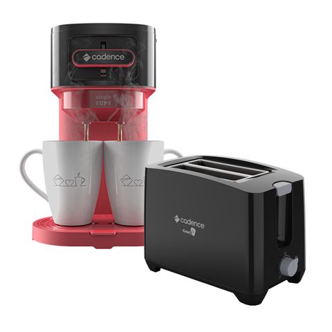 Kit Croc Cadence - Cafeteira Single Up e Torradeira Croc - Cadence