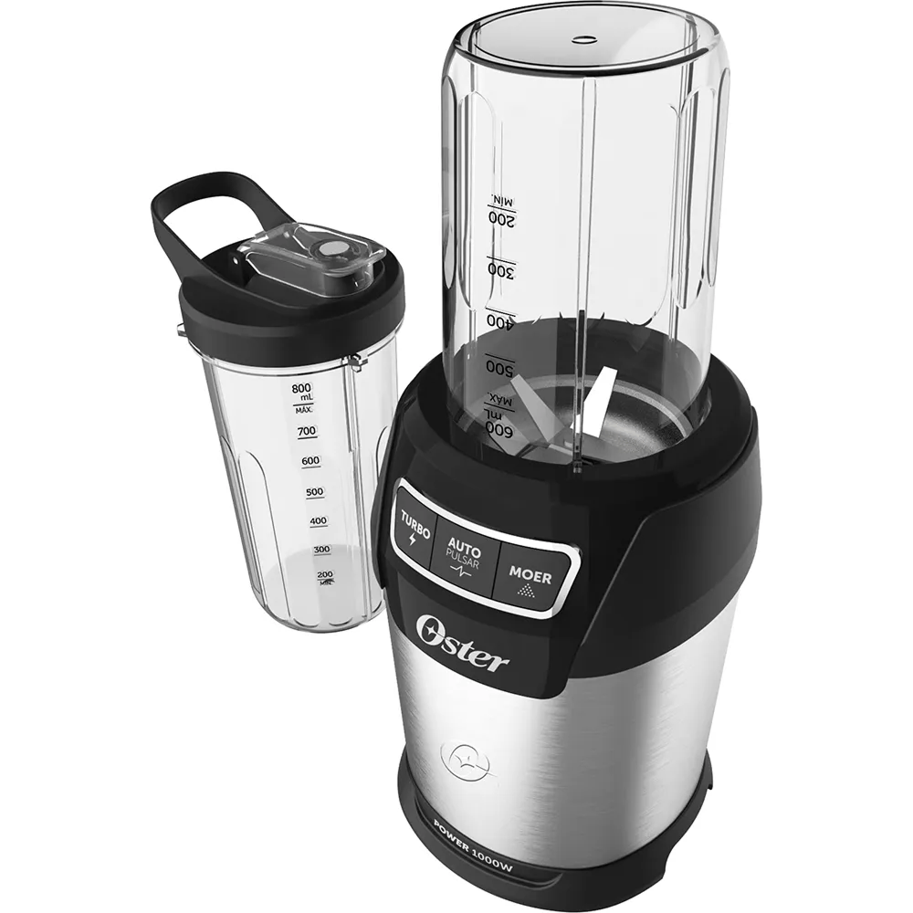 Kit Blender Ultra Power e Mini Grill Elétrico Inox Oster - Oster