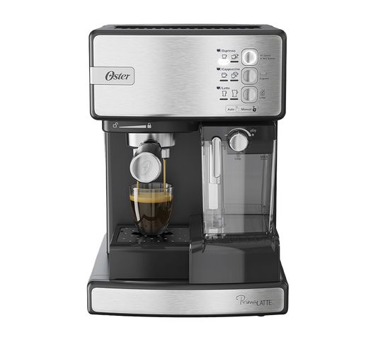 Cafeteira Espresso Oster Nova PrimaLatte Inox Menor preço em Cafeteira Espresso Oster Nova PrimaLatte Inox