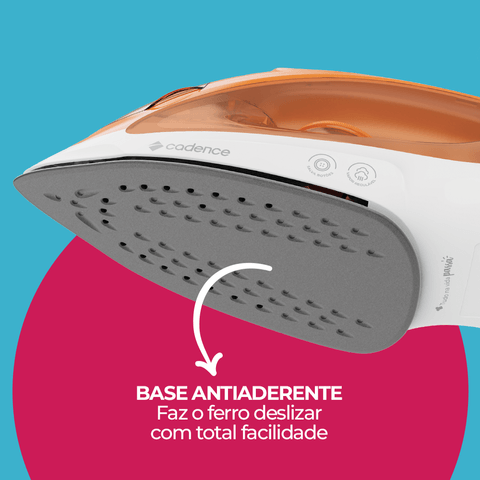Ferro de Passar Cadence 2 em 1 Laranja | Cadence - Cadence