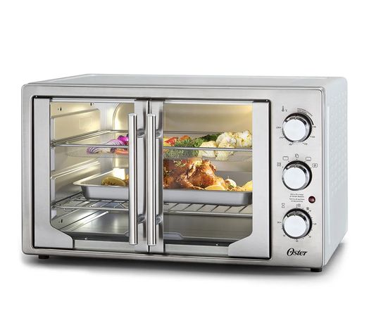 Forno e Fritadeira Sem Óleo Oster 42L French Door 2 em 1 Menor preço em Forno e Fritadeira Sem Óleo Oster 42L French Door 2 em 1