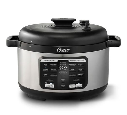 Panela de Pressão Elétrica Multifunções 5,7L Oster Menor preço em Panela de Pressão Elétrica Multifunções 5,7L Oster