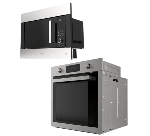 Kit Cozinha Black Inox - Micro-ondas 23L e Forno de Embutir 75L Menor preço em Kit Cozinha Black Inox - Micro-ondas 23L e Forno de Embutir 75L