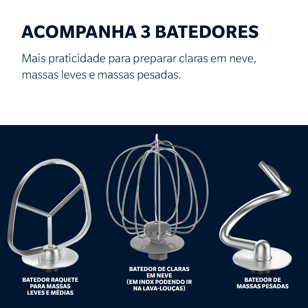 Batedeira Planetária Oster Bowl Inox III | Oster - Oster