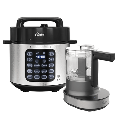 Kit Panela de Pressão Elétrica e Processador de Alimentos Oster