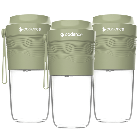 Kit com 3 Blenders Portáteis Sem Fio Agitaê Cadence - Cadence