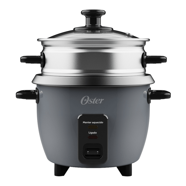 Panela Elétrica de Arroz 0,6L Oster Grafite - 220V