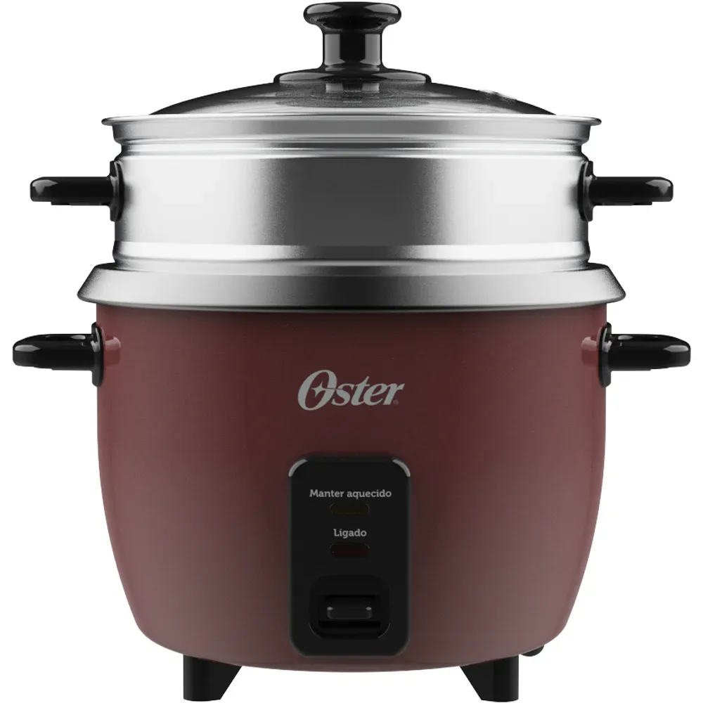 Panela Elétrica de Arroz 1L Oster Bordô