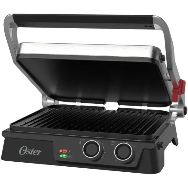 Grill Elétrico Timer Control 2 em 1 Oster com Chapas Destacáveis - 220V