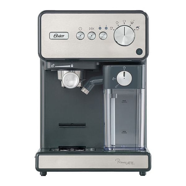 Cafeteira Espresso Oster PrimaLatte Inox para Cápsula, Pó e Sachê - 220V