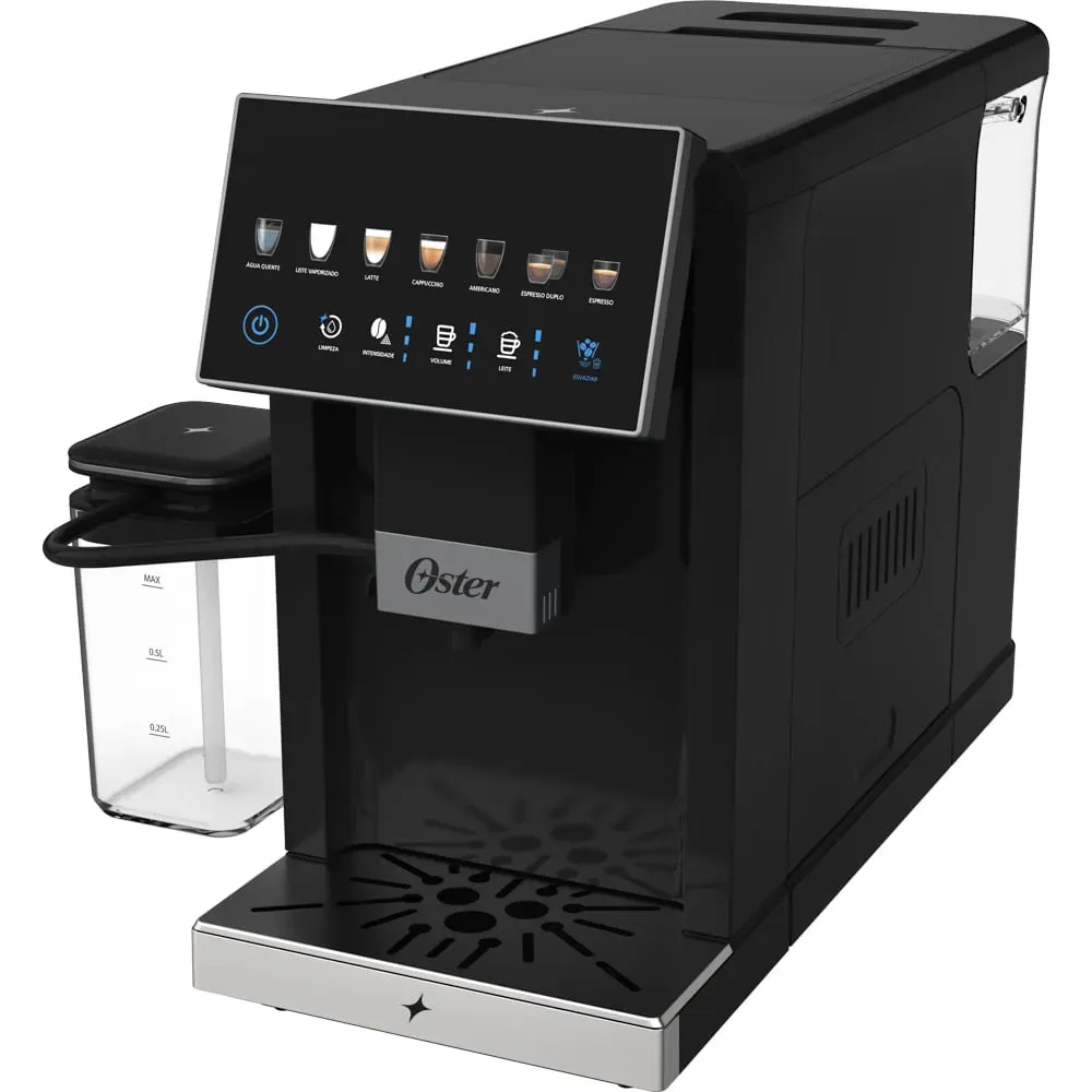 Cafeteira Espresso Digital Superautomática Oster com  Moedor Cônico Inox