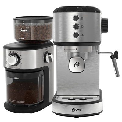 Kit Cafeteira Espresso Perfect Moment e Moedor de Café Precision 18 níveis Oster