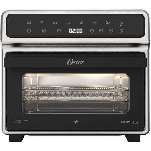 Forno e Fryer 25L Oster Inox Digital Pro 8 em 1 - 127V