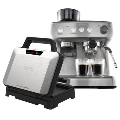 Kit Cafeteira Espresso Xpert e Sanduicheira Inox Oster